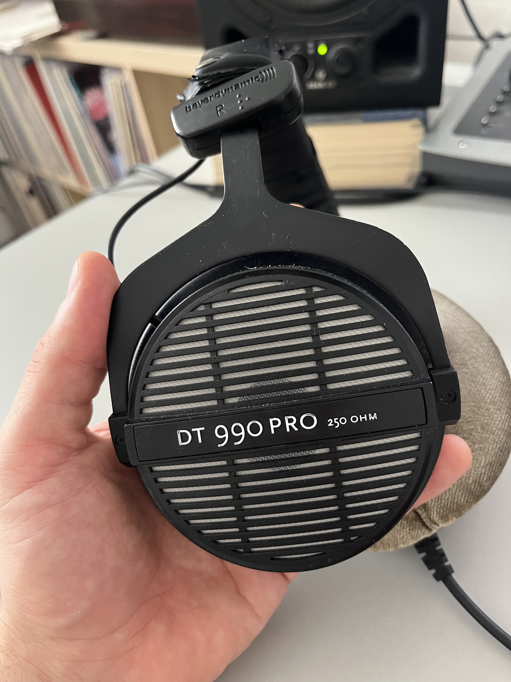 Beyerdynamic DT 990 Pro 250 Ohm headphones in Mike's home studio